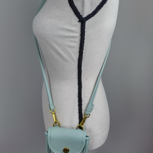 Anthropologie Cleo Crossbody Mint Ice Cream Small Purse/Phone Bag - Picture 10 of 16
